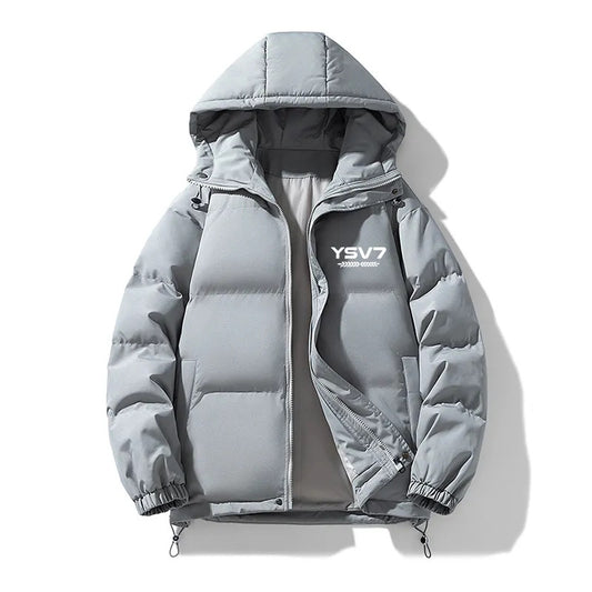 MENS LIGHT GREY PADDED PUFFER JACKET AUTUMN/WINTER COLLECTION