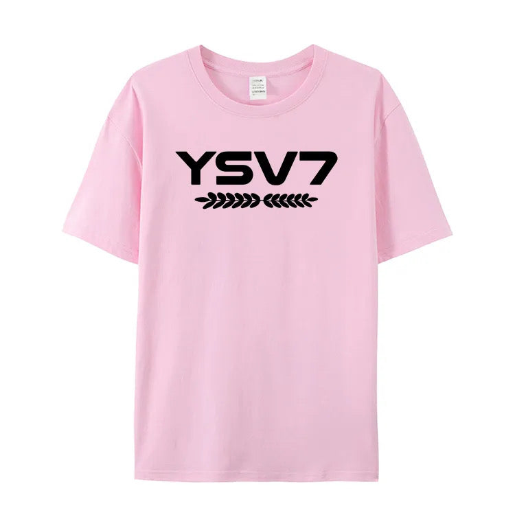 PINK UNISEX T SHIRT BLACK LOGO