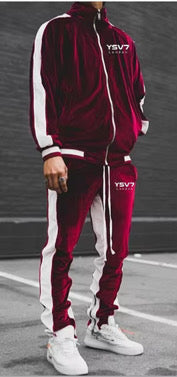 MEN'S RED VELVET TRACKSUIT