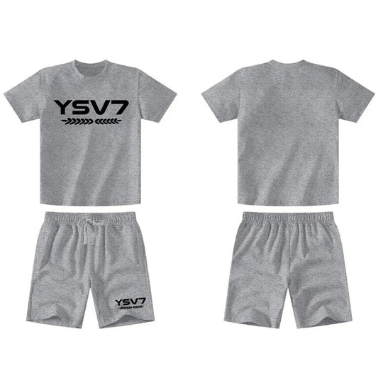 KIDS COLLECTION LIGHT GREY T SHIRT SET