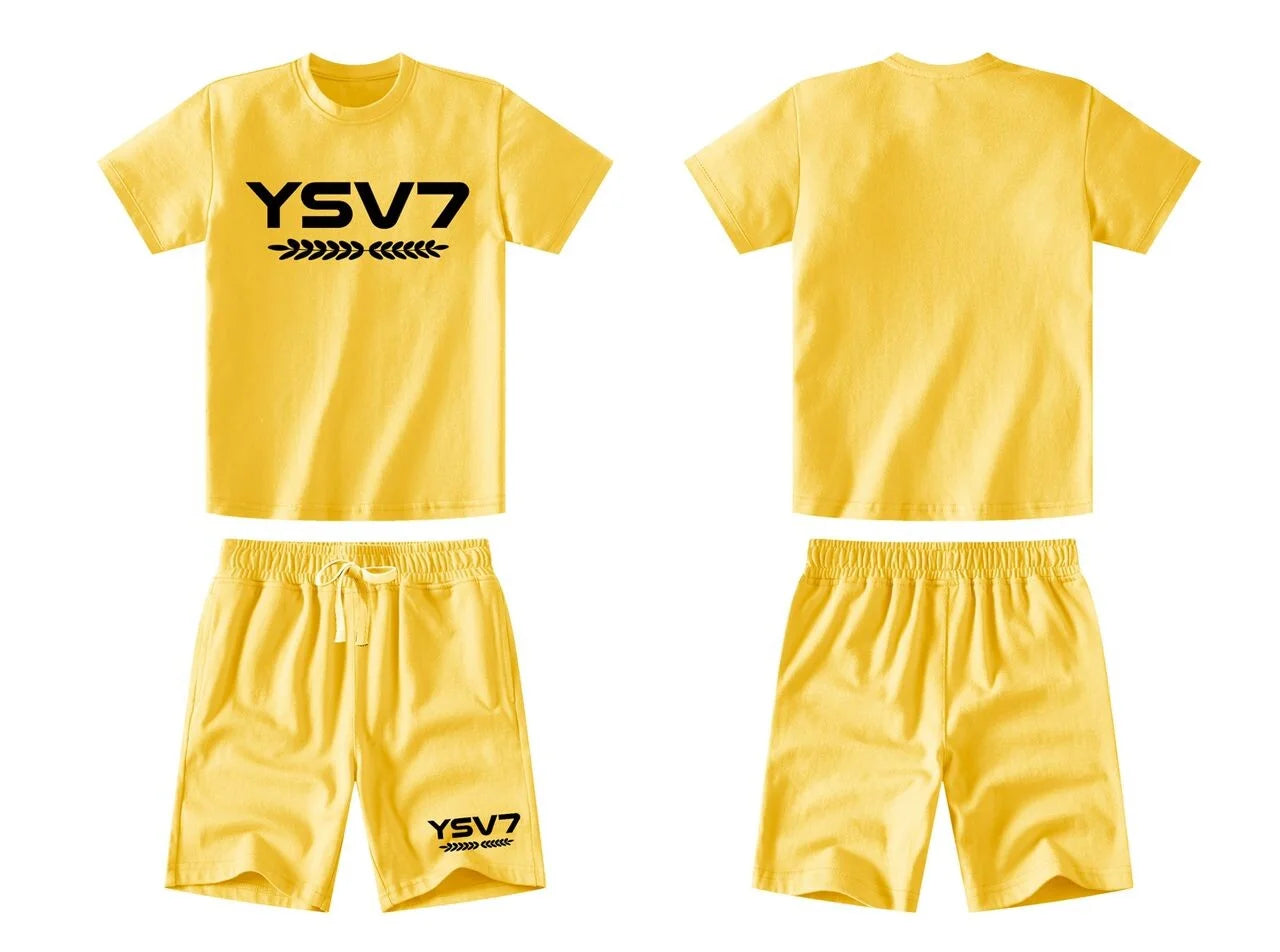 KIDS COLLECTION YELLOW T SHIRT SET