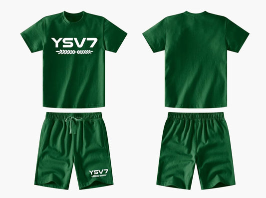 KIDS COLLECTION GREEN T SHIRT SET