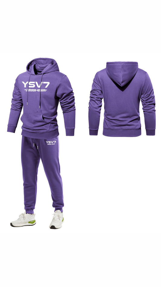 MENS PURPLE HOODED TRACKSUITS