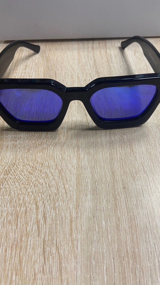 SUNGLASSES BLUE TINT LENSES YSV7 LOGO