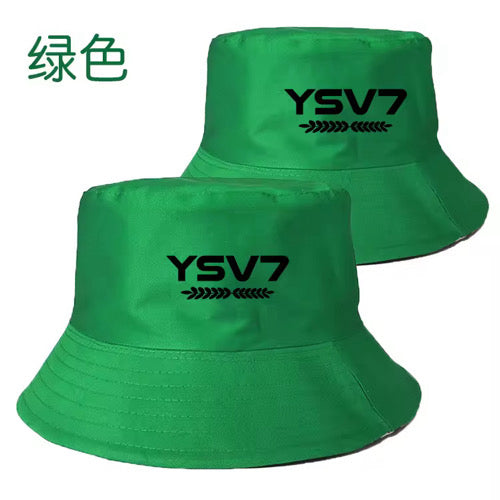 UNISEX DARK GREEN BUCKET HAT BLACK LOGO