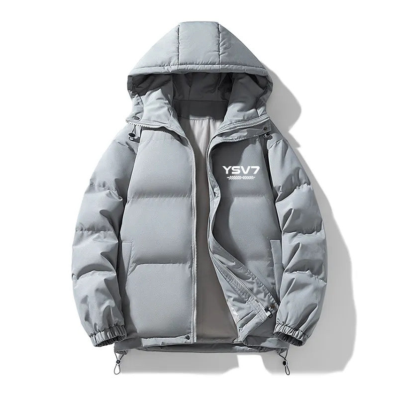 MENS LIGHT GREY PADDED PUFFER JACKET AUTUMN/WINTER COLLECTION
