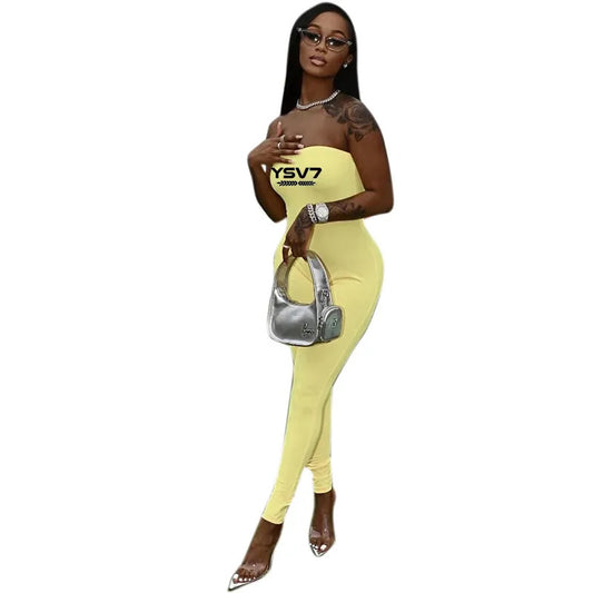 WOMENS STRAPLESS LEMON BODYSUIT