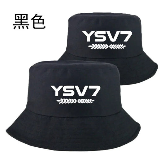 KIDS COLLECTION BLACK BUCKET HAT WHITE LOGO