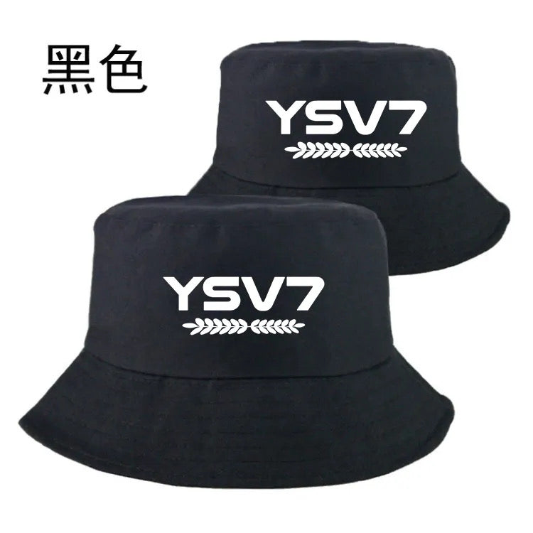 UNISEX BLACK BUCKET HAT WHITE LOGO