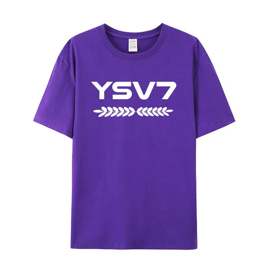 PURPLE UNISEX T SHIRT WHITE LOGO