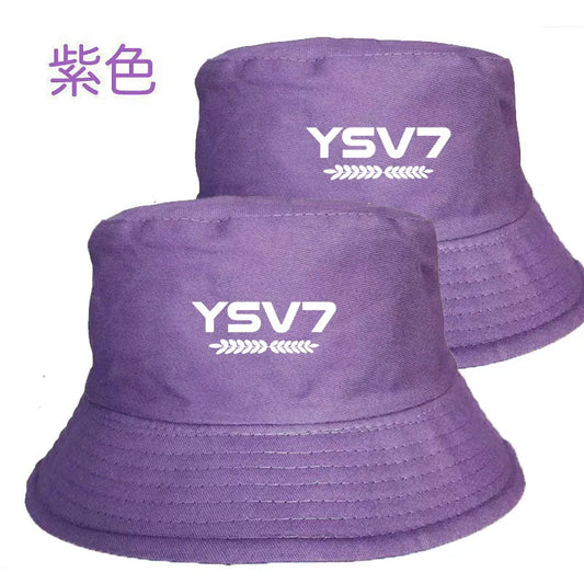 UNISEX PURPLE BUCKET HAT WHITE LOGO