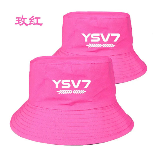 UNISEX PINK BUCKET HAT WHITE LOGO