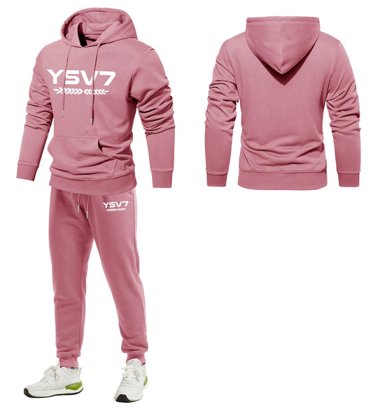 MENS SALMON WARM HOODED TRACKSUIT