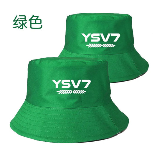 UNISEX DARK GREEN BUCKET HAT WHITE LOGO