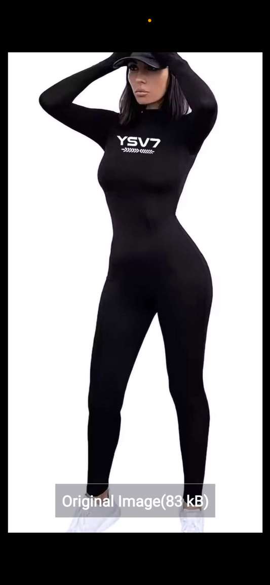 WOMENS BLACK BACK ZIPPED BODYSUIT