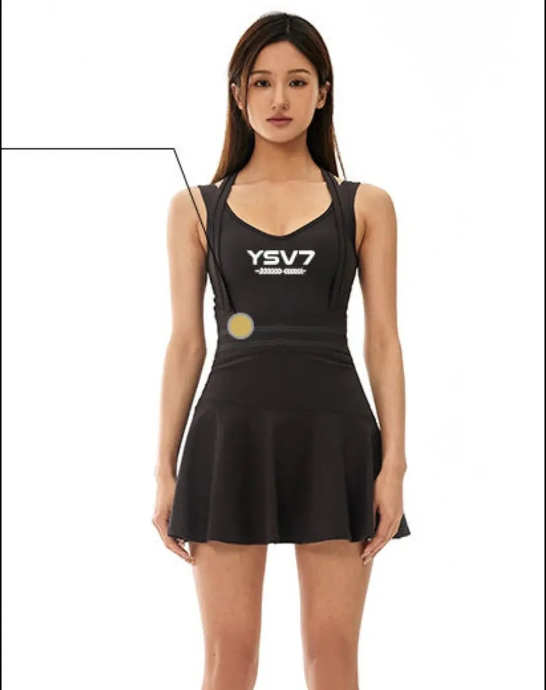 WOMENS TENNIS DRESS BLACK