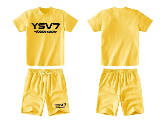 UNISEX KIDS YELLOW SHORT SET 2- 12